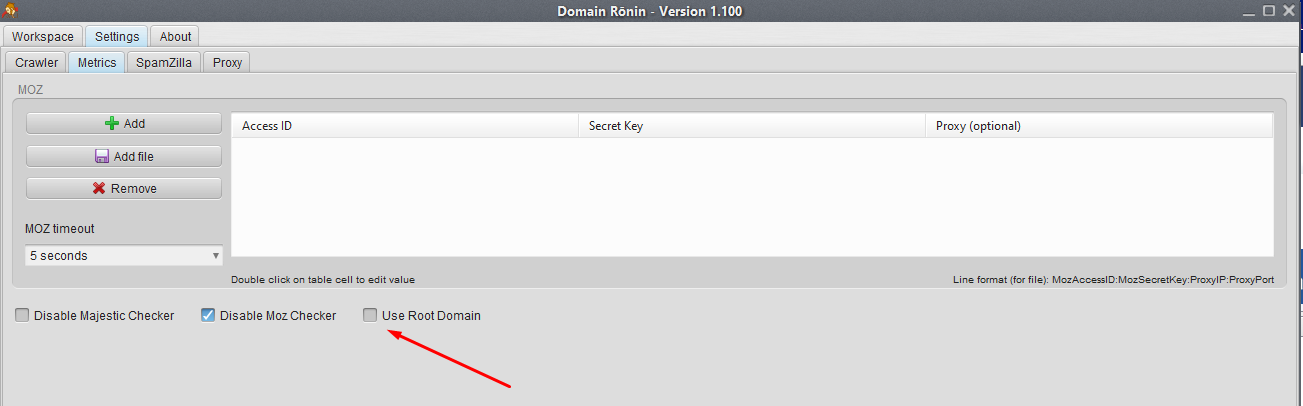 Use Root Domain - The Ultimate Expired Domain Crawler - Domain Ronin